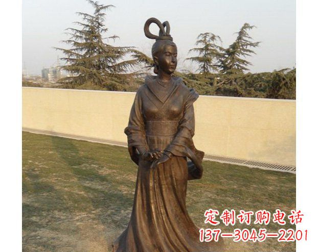 东莞铜雕古代美女人物雕塑