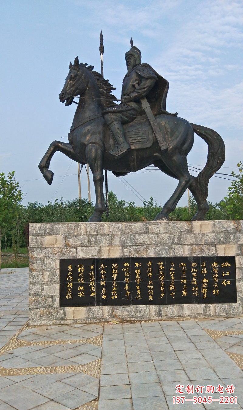 东莞铜雕古代名人岳飞