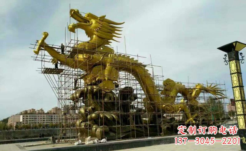东莞铜雕广场神龙景观摆件