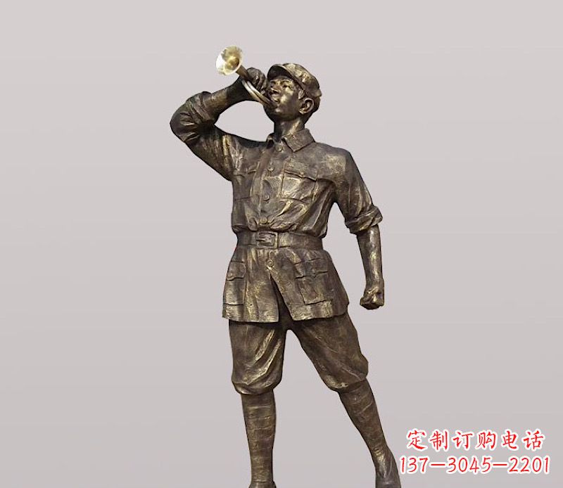 东莞铜雕解放军战士