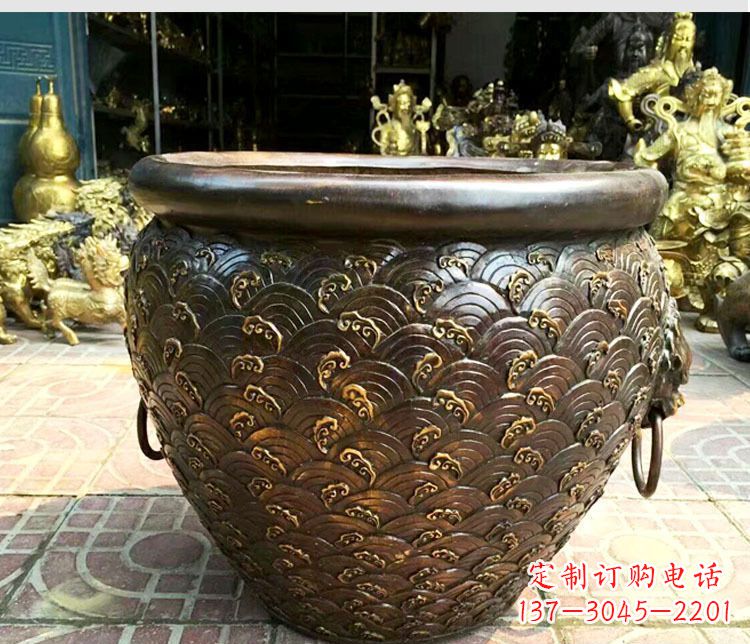 东莞铜雕景观花盆