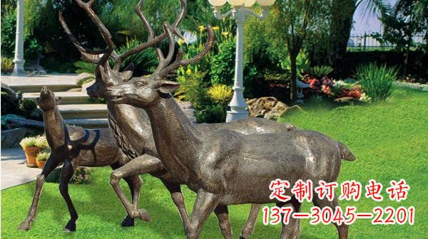 东莞铜雕鹿公园动物雕塑