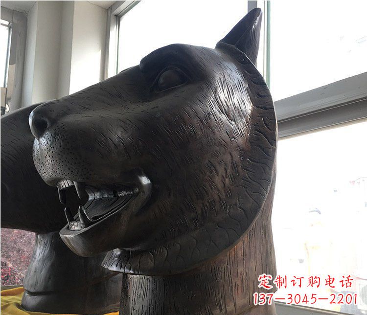 东莞铜雕生肖动物头像雕塑摆件