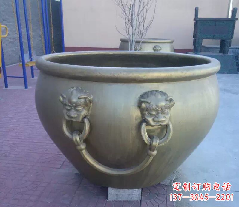 东莞铜雕水缸