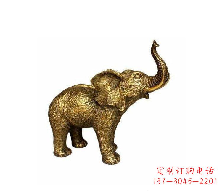 东莞铜雕园林动物小象雕塑