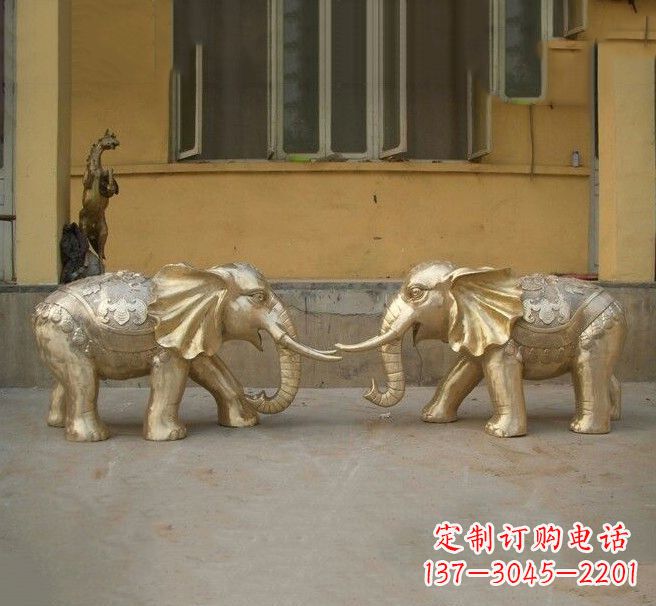 东莞铜雕招财小象