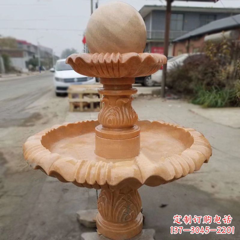 东莞晚霞红风水球
