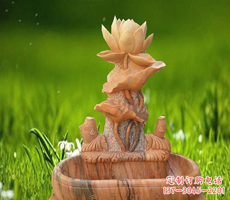 东莞晚霞红景观荷花水池