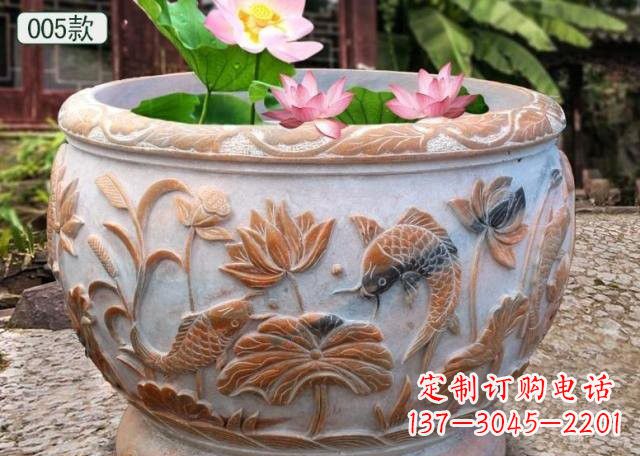 东莞晚霞红水缸鱼缸雕塑