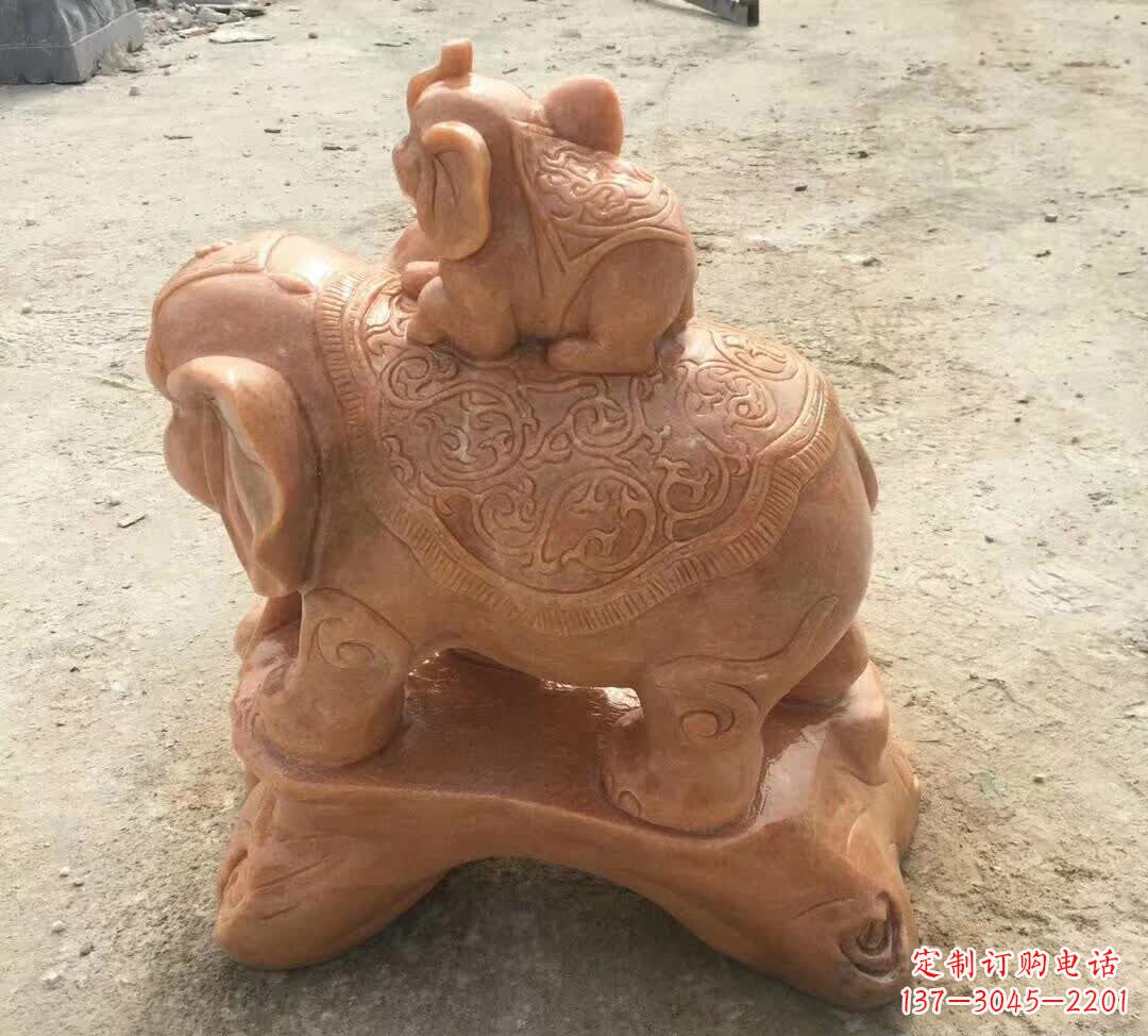 东莞晚霞红小象招财动物