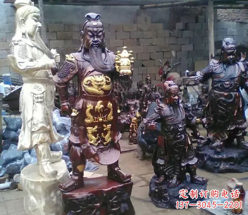 东莞武财神提刀关公铜雕