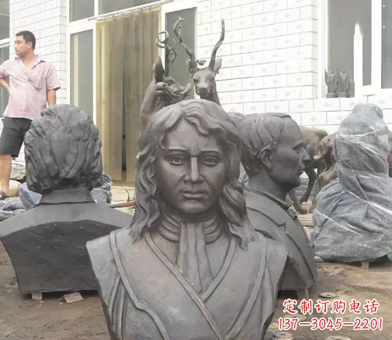 东莞西方名人胸雕铜雕