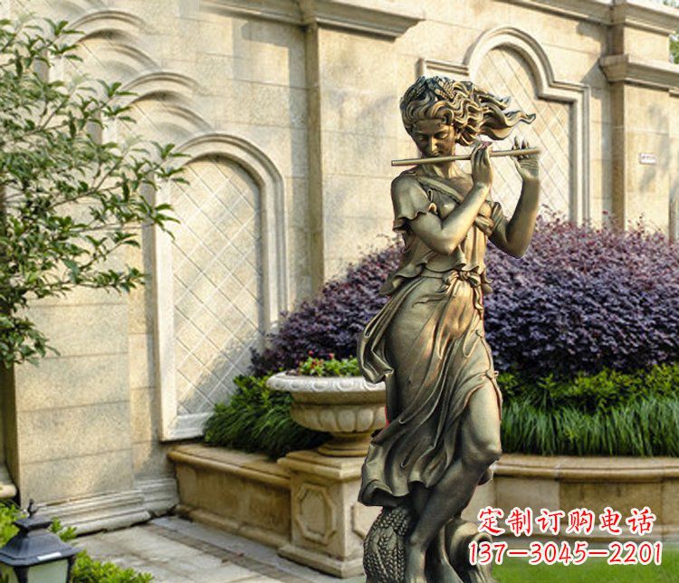东莞西方女人别墅景观铜雕塑