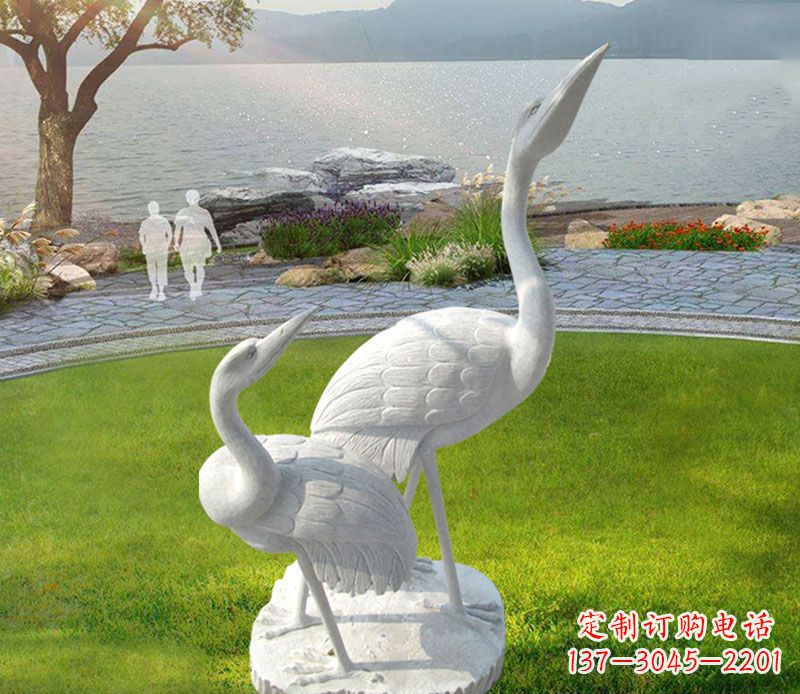 东莞仙鹤石雕公园动物雕塑