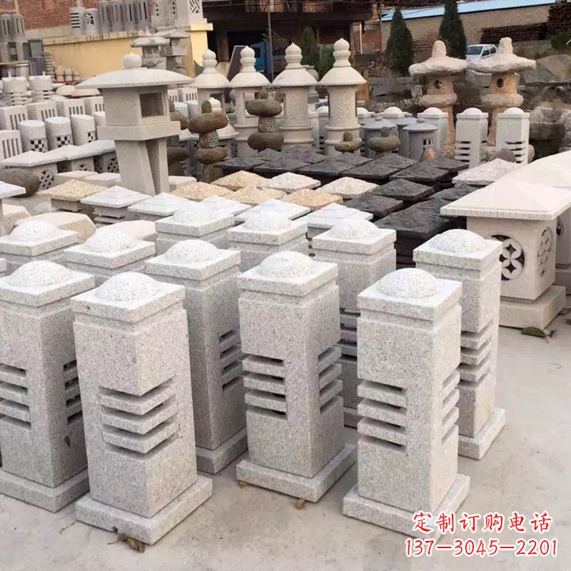 东莞现代简约石雕灯笼