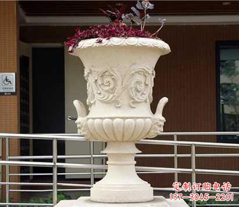 东莞小区花盆景观石雕
