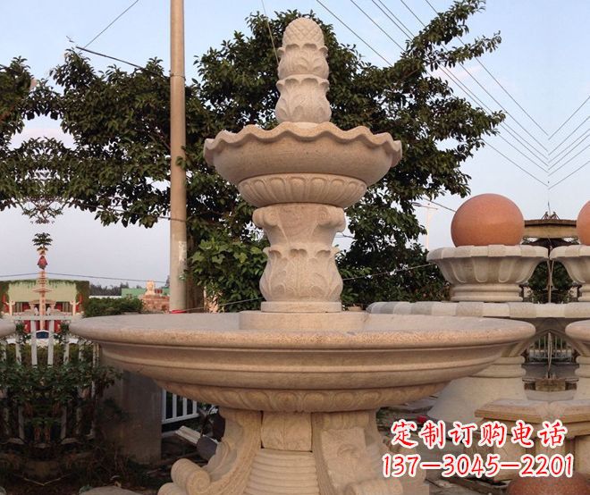 东莞小区景观大型喷泉石雕 (4)