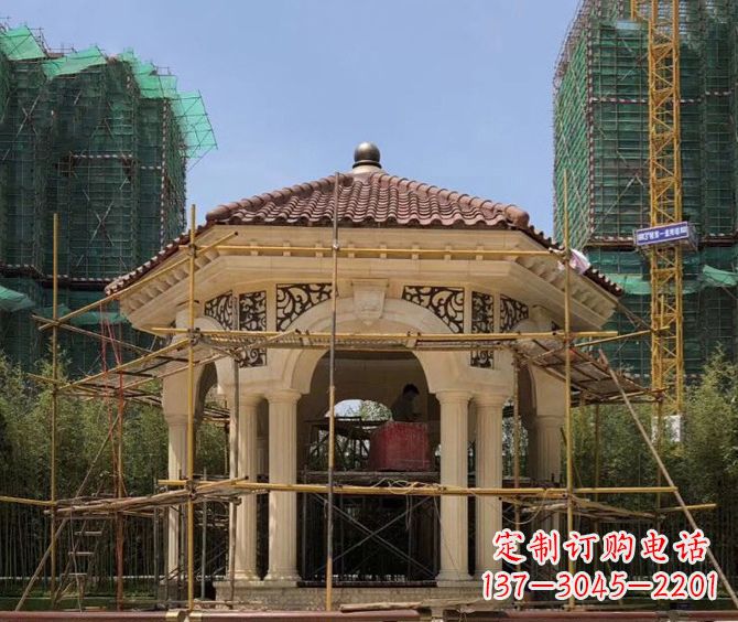 东莞小区景观欧式凉亭石雕