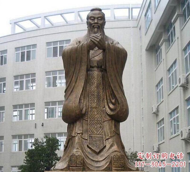 东莞校园孔子铜雕222