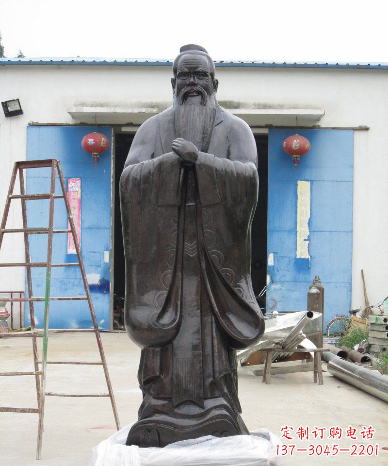 东莞校园老子古代名人铜雕