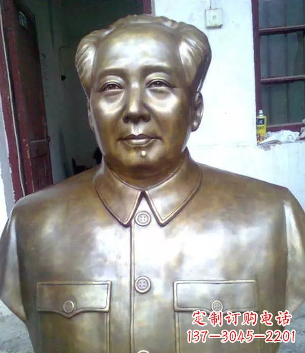 东莞校园毛主席胸像伟人铜雕