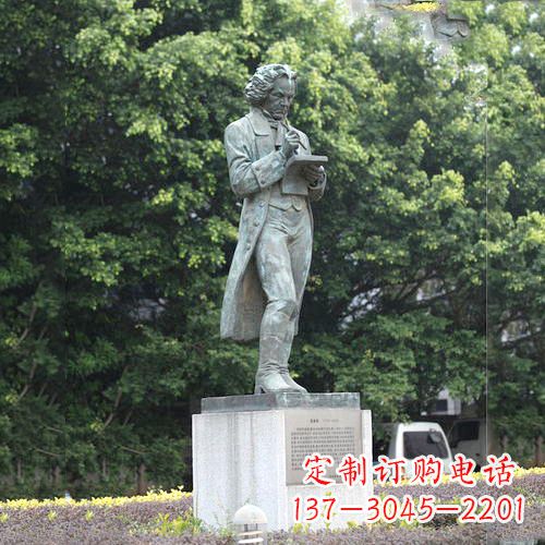 东莞校园名人贝多芬铜雕塑像-音乐学院校园人物雕塑