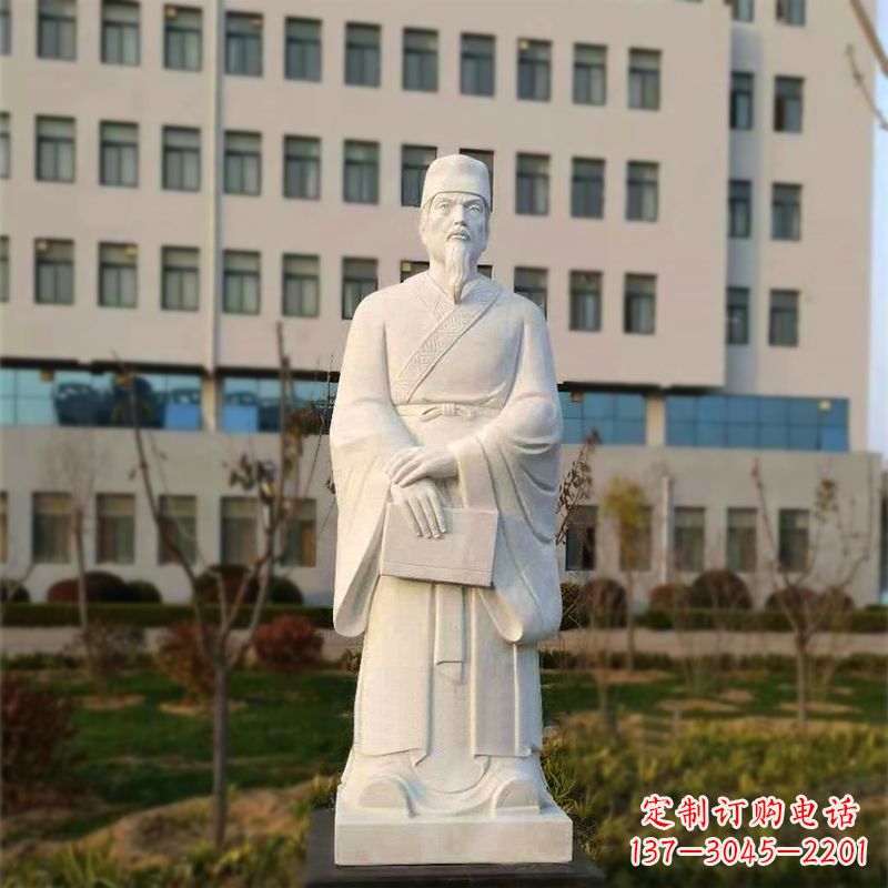 东莞校园名人汉白玉雕塑医院医学院古代著名人物雕像