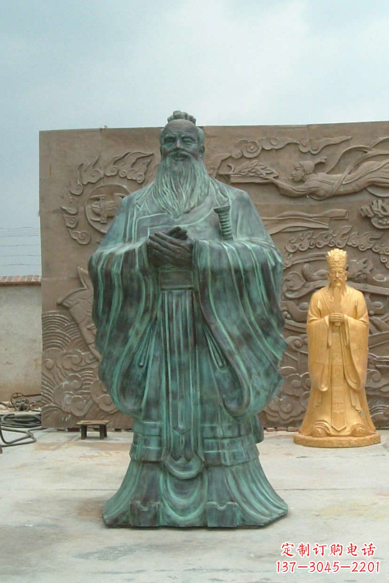 东莞校园青铜仿古孔子