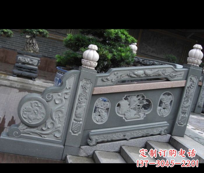 东莞园林景观大理石栏板雕塑 (6)
