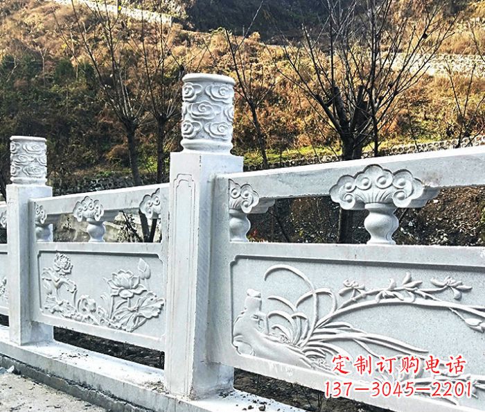 东莞园林景观大理石栏板石雕 (7)