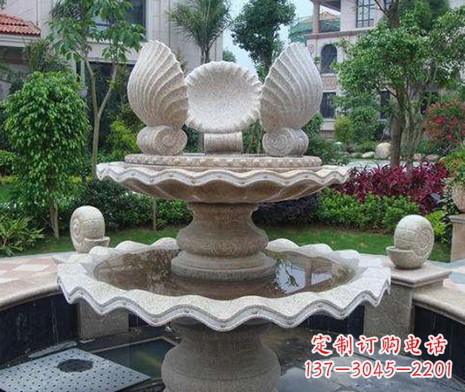 东莞园林景观多层喷泉石雕