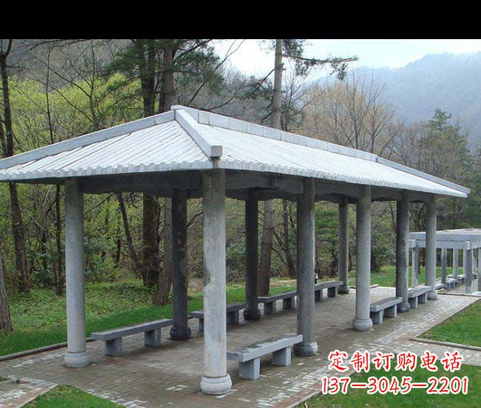 东莞园林景观仿古石雕长廊
