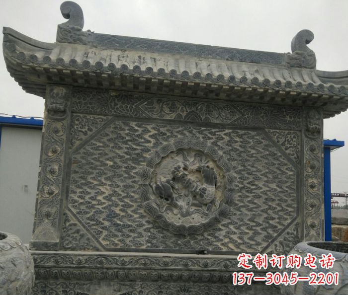 东莞园林景观仿古石雕影壁