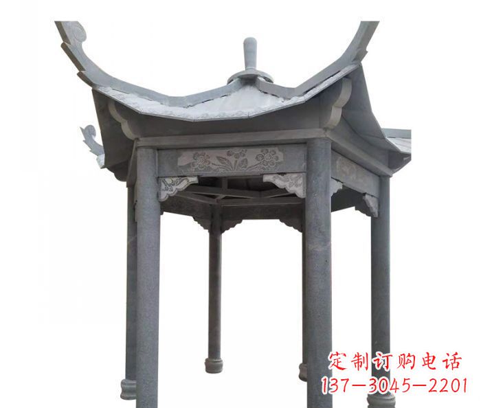 东莞园林景观仿古石雕凉亭 (3)