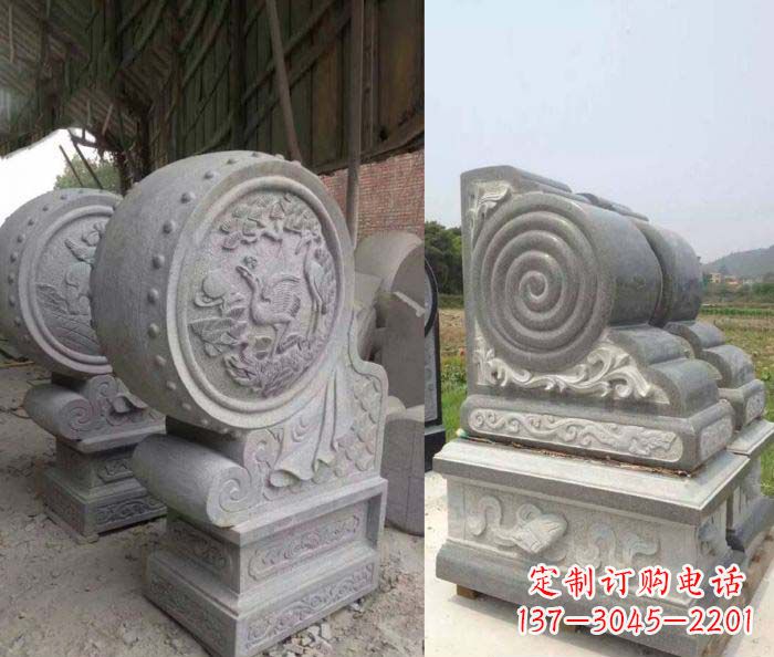 东莞招财抱鼓石大理石门墩
