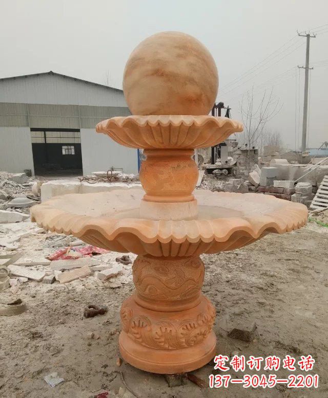 东莞招财双层风水球石雕