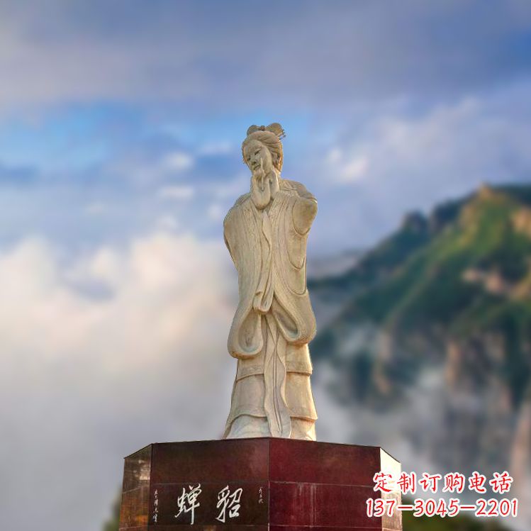 东莞中国古代四大美女之貂蝉景观石雕