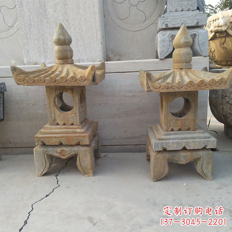 东莞中式仿古低墩石灯笼