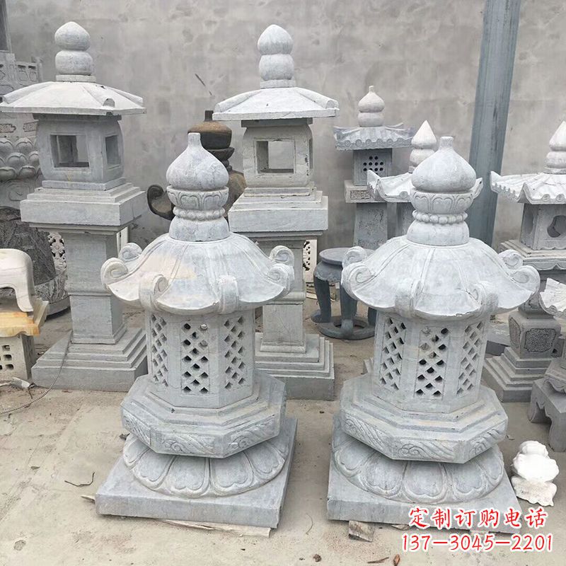 东莞中式低墩石雕灯笼