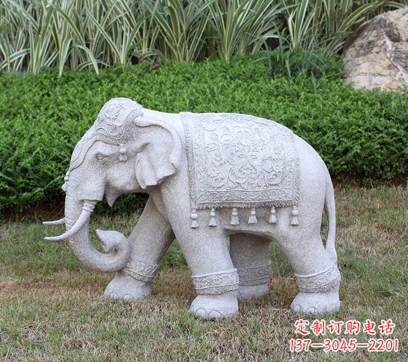东莞中式石雕大象
