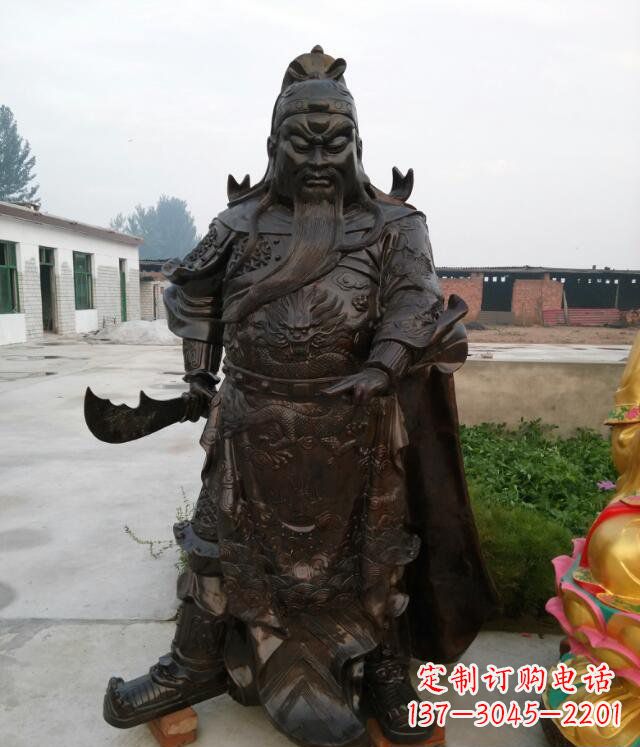 东莞铸铜关公像铜雕