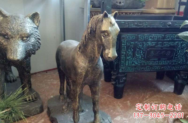 东莞铸铜马雕塑222