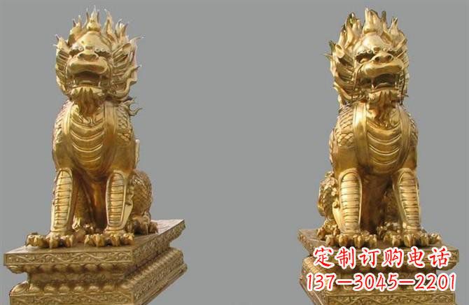 东莞铸铜麒麟雕塑222