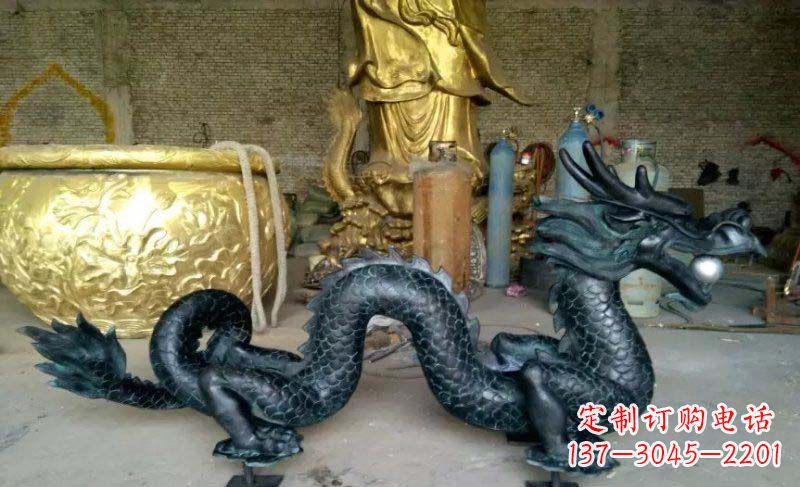 东莞铸铜双龙戏珠广场铜雕